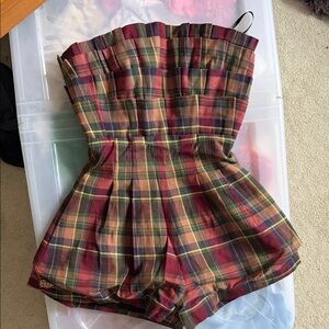 La Palais Vintage gingham romper XS